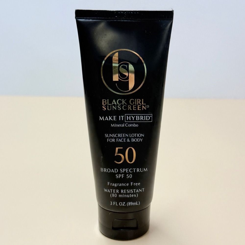 Black Girl Sunscreen Make It Hybrid SPF 50 Mineral Combo Face Body Lotion 3oz